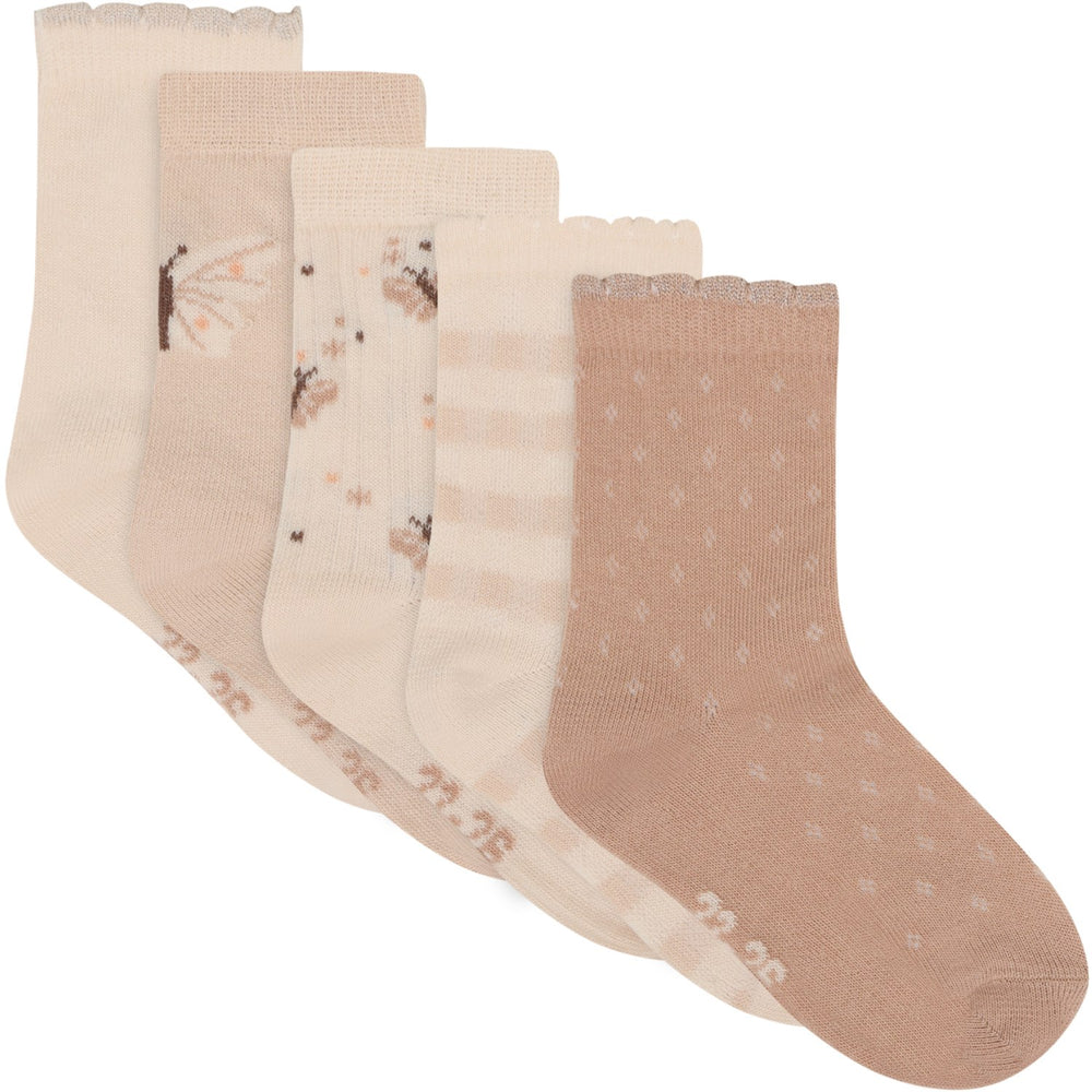 Køb Minymo Rugby Tan Strømper M/ Pattern 5-Pack