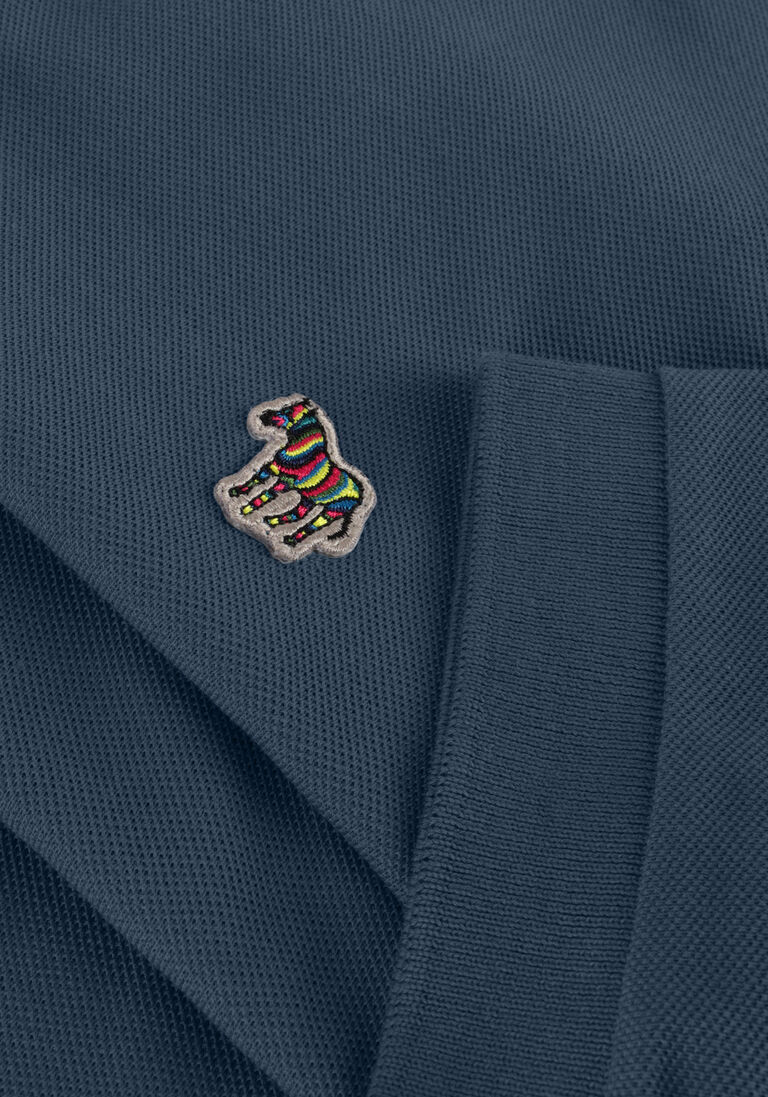 PS PAUL SMITH blauwe ps paul smith polo mens slim fit ss polo shirt zebra