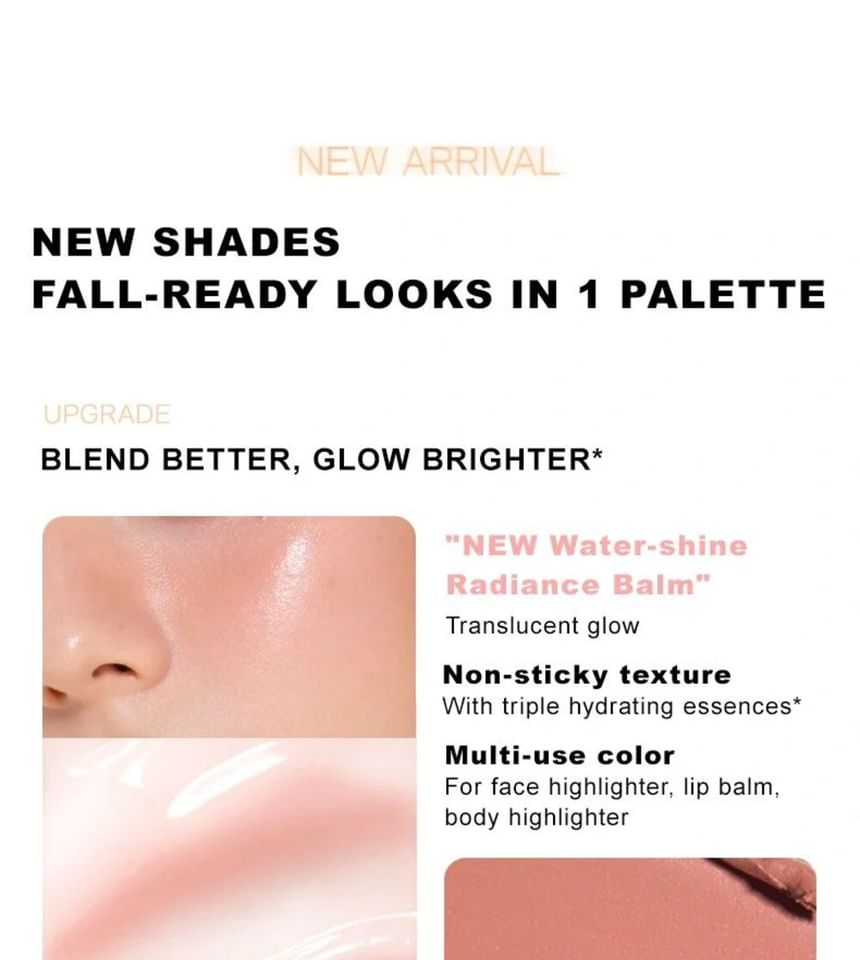 Judydoll - 4-kleuren blush- en highlightpalet - 04