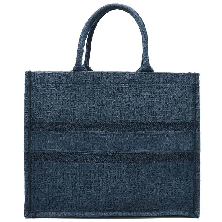 Dior Vintage Dior Book Tote Blue