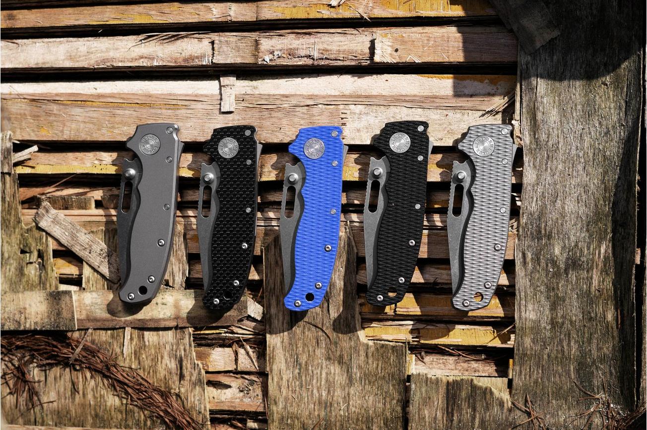 Demko Knives AD20.5 Shark-Lock CPM 20CV Shark Foot AD205-20CV-BLUG10-SF Blue G10, zakmes