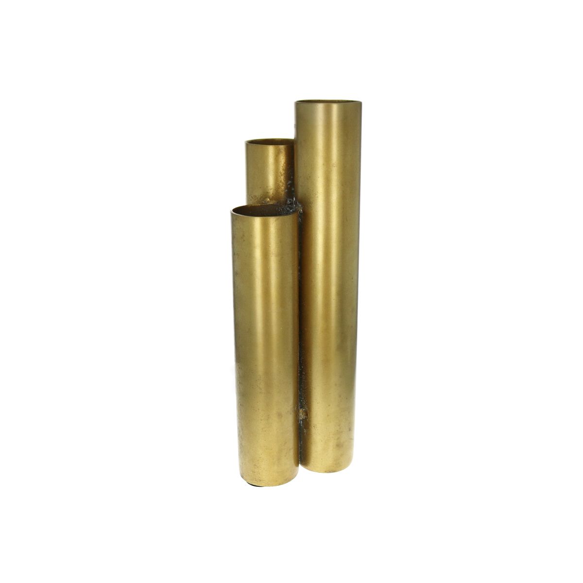 Vase laiton triptyque Atelier jasmin
