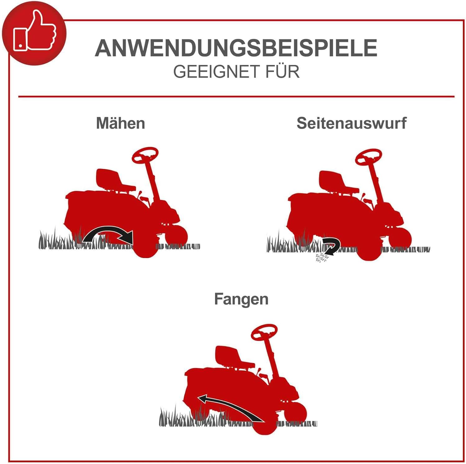 Scheppach Benzin Rasentraktor Aufsitzmäher MR225-61 | 6PS | E-Start | Schnittbreite 61cm | Schnitthöhe 35-75mm | 150L Fangbox | 4xVor- / 1xRückwärtsgang | Rasenmäher Aufsitzrasenmäher
