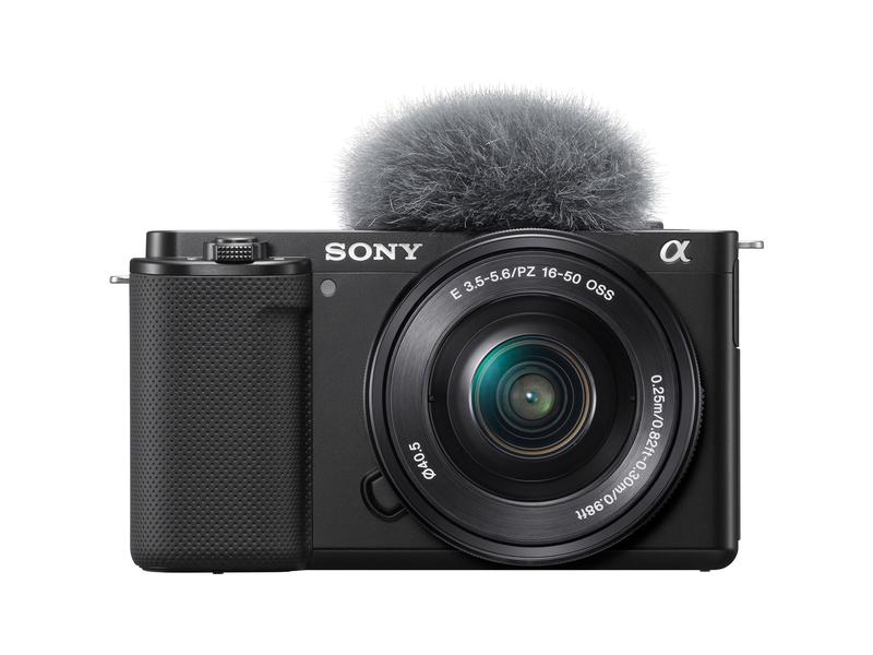 Sony Fotokamera ZV-E10L Kit 16-50 Beeindruckende Kamera für Vlogs mit zusätzlichem Objektiv