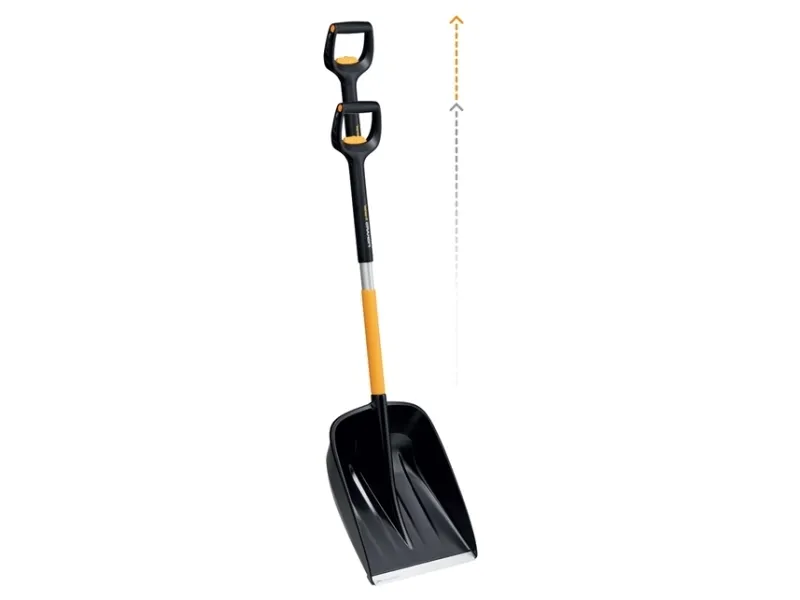 Fiskars 1057188, Sneskovl, Metal, Sort, Orange, Justerbar, Ergonomisk, Finland, 36,2 cm