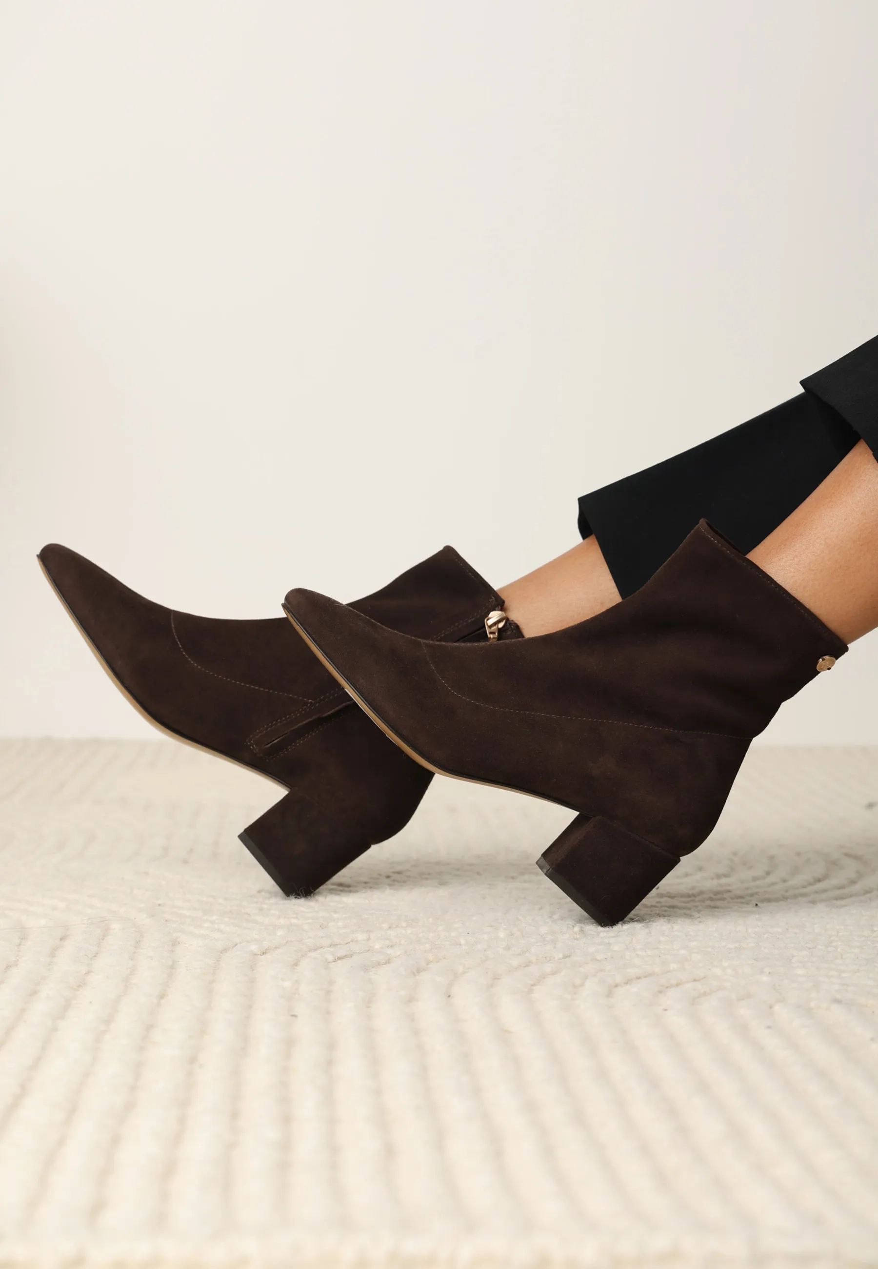 GALOPPE SLEEK Ankle boot suede Dark Brown