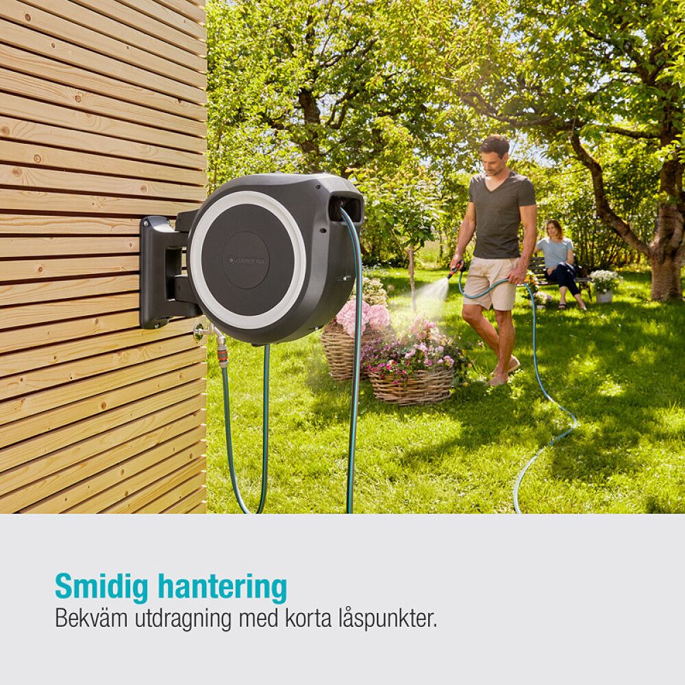 SLANGETROMMEL GARDENA ROLLUP XL HVIT 1/2