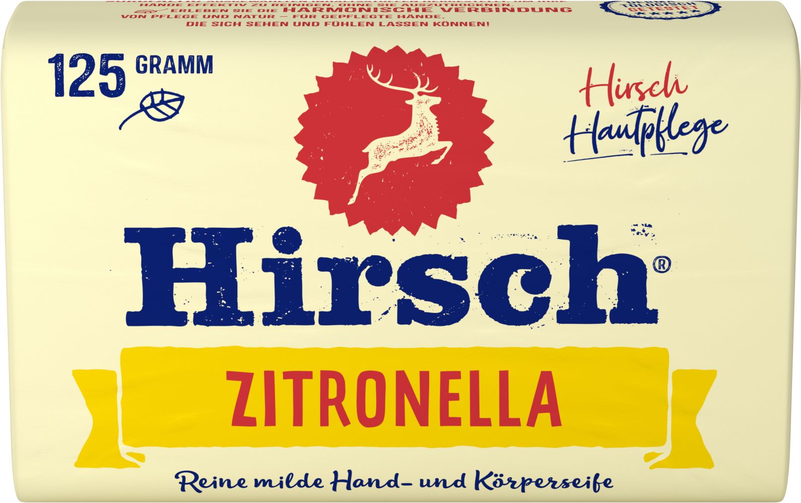 Hirsch Zitronella Handseife<br>125 g, fest