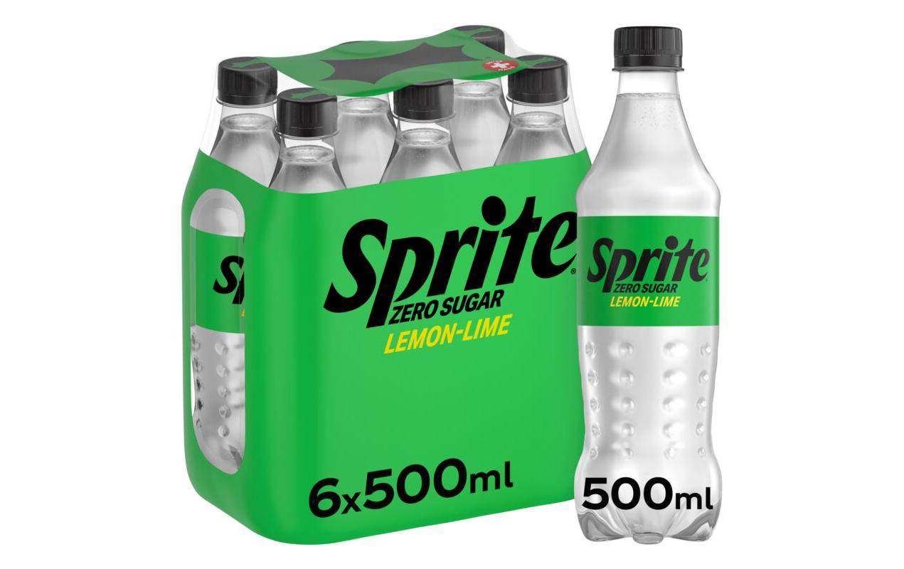 Soft-Drinks Zero 6 x 0.5 lKalorienfreies Erfrischungsgetränk mit Zitronen & Limettenaroma