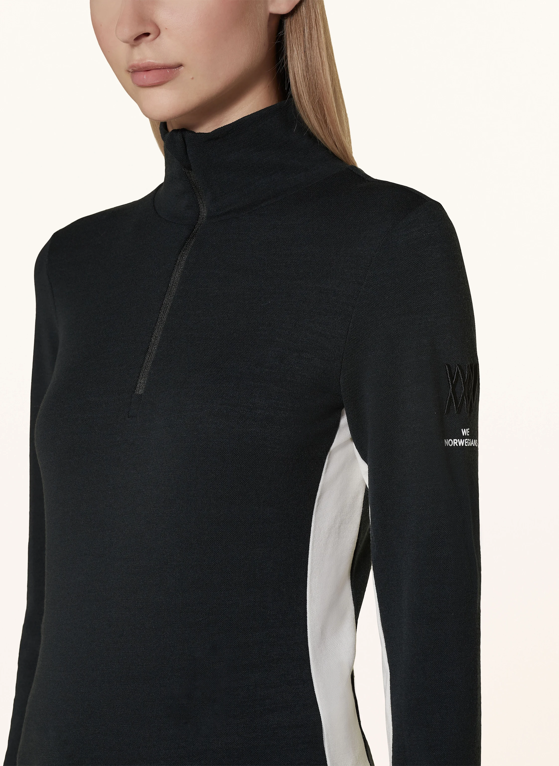WE NORWEGIANS Piqué-Midlayer VOSS aus Merinowolle