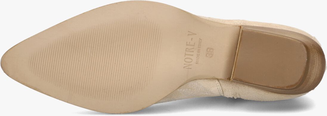 NOTRE-V beige notre-v enkellaarsjes as181r
