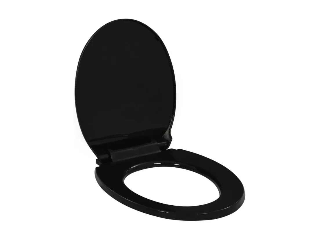 Abattant wc à fermeture noire 42.5 x 34 x 5 cm 02_0021274