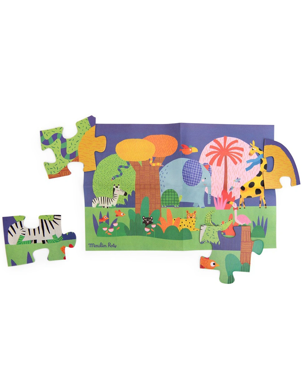 Puzzle TIERE 36-teilig in bunt