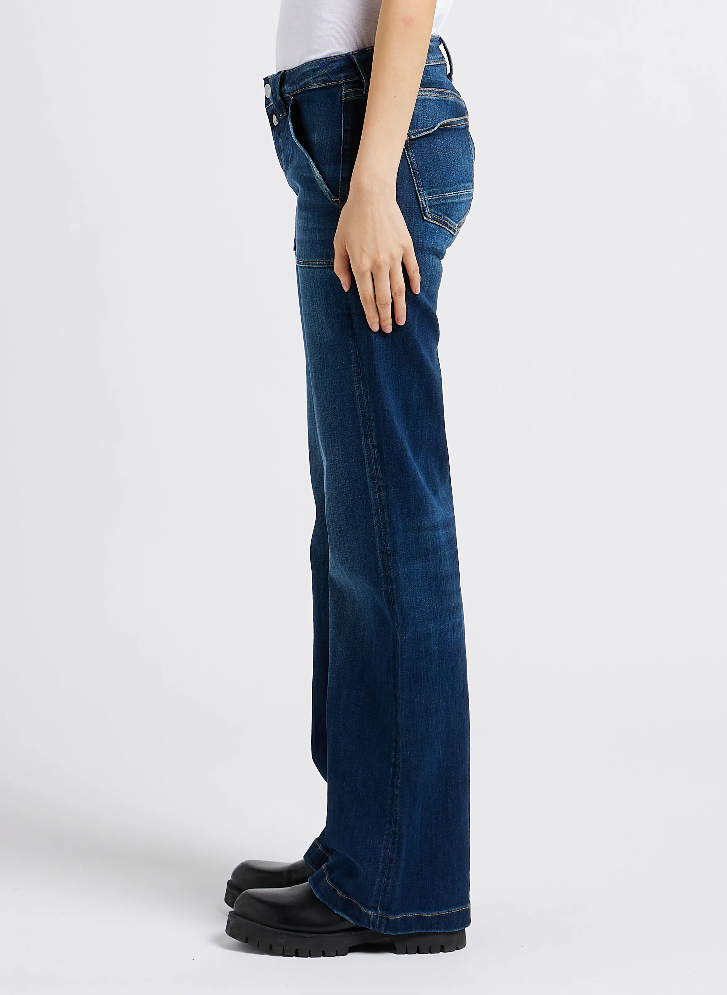 FLARE - Jean flare stretch | Bleu