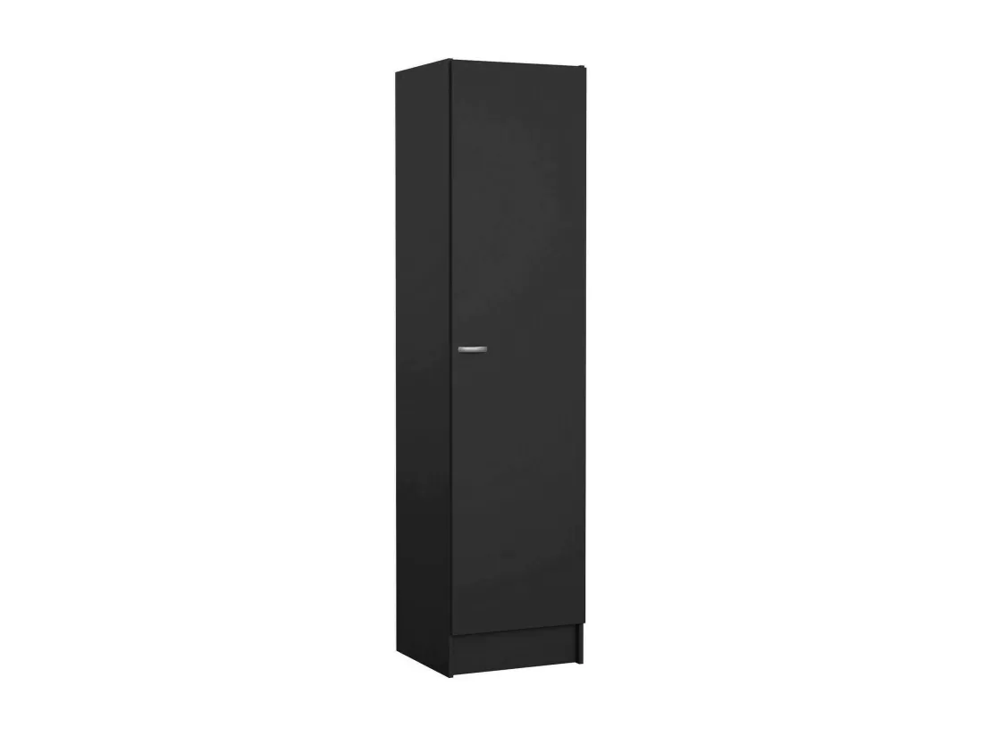 Grande Garde-robe Airone, Meubles de chambre, Penderie de plain-pied, Placard à vêtements, 49x47 h200 cm, Noir