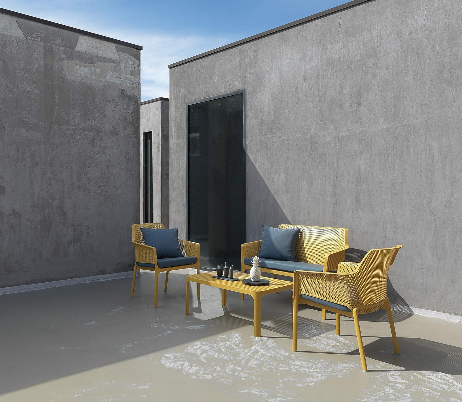 Nardi Gartensessel / Stapelsessel Net Relax Kunststoff senape