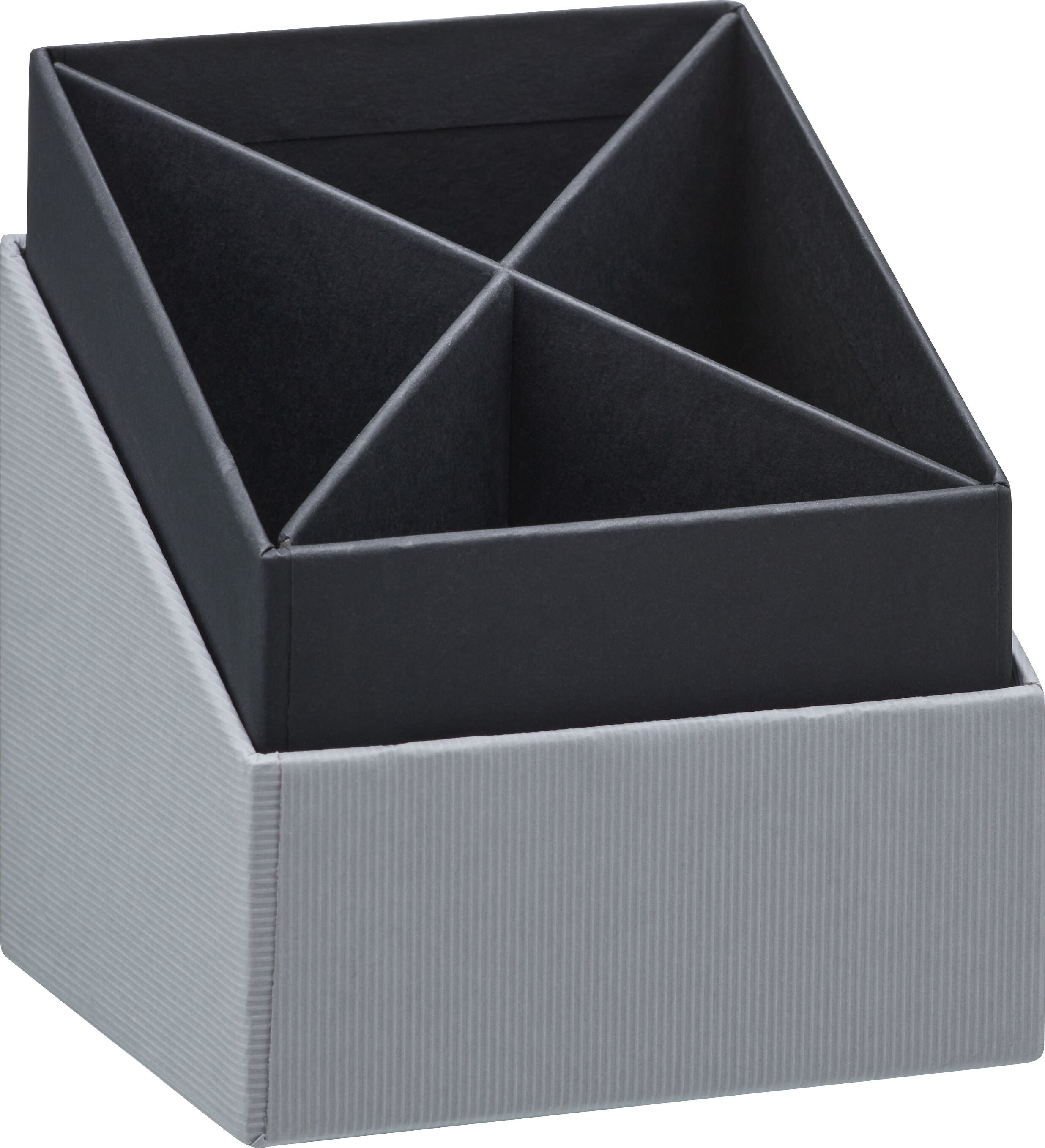 SOHO Stifteköcher - Grau / B: 8.6 cm x T: 8.6 cm x H: 10.0 cm