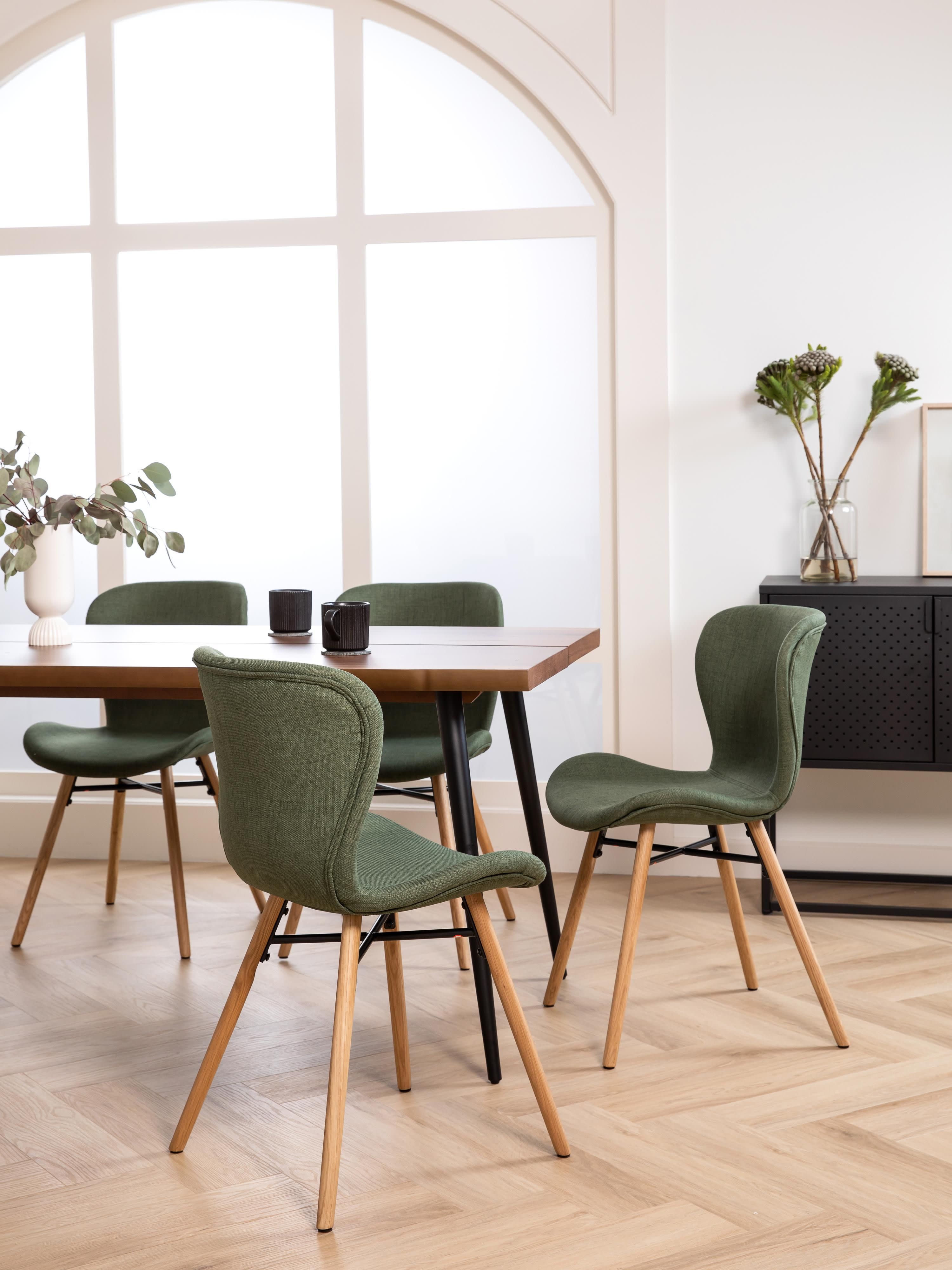 Gestoffeerde stoelen Batilda, 2 stuks