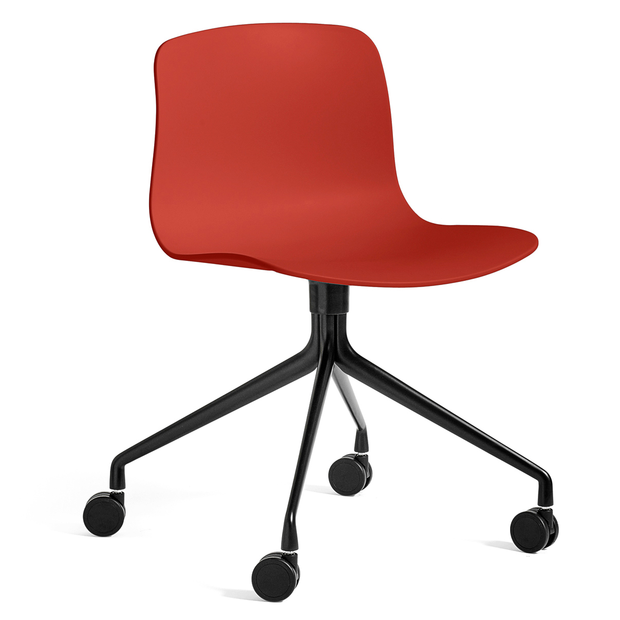 Bureaustoel AAC14 zwart onderstel warm red
