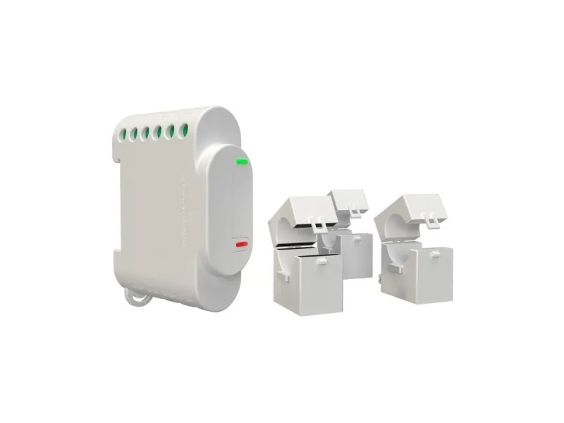 Shelly 3EM - Energimåler - effektmåler til 3-faser med kontrol - Wi-Fi - Hvid