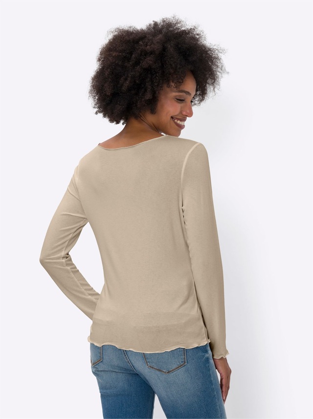 heine Langarmshirt »Doppelpack Shirts«, 2 Stk.