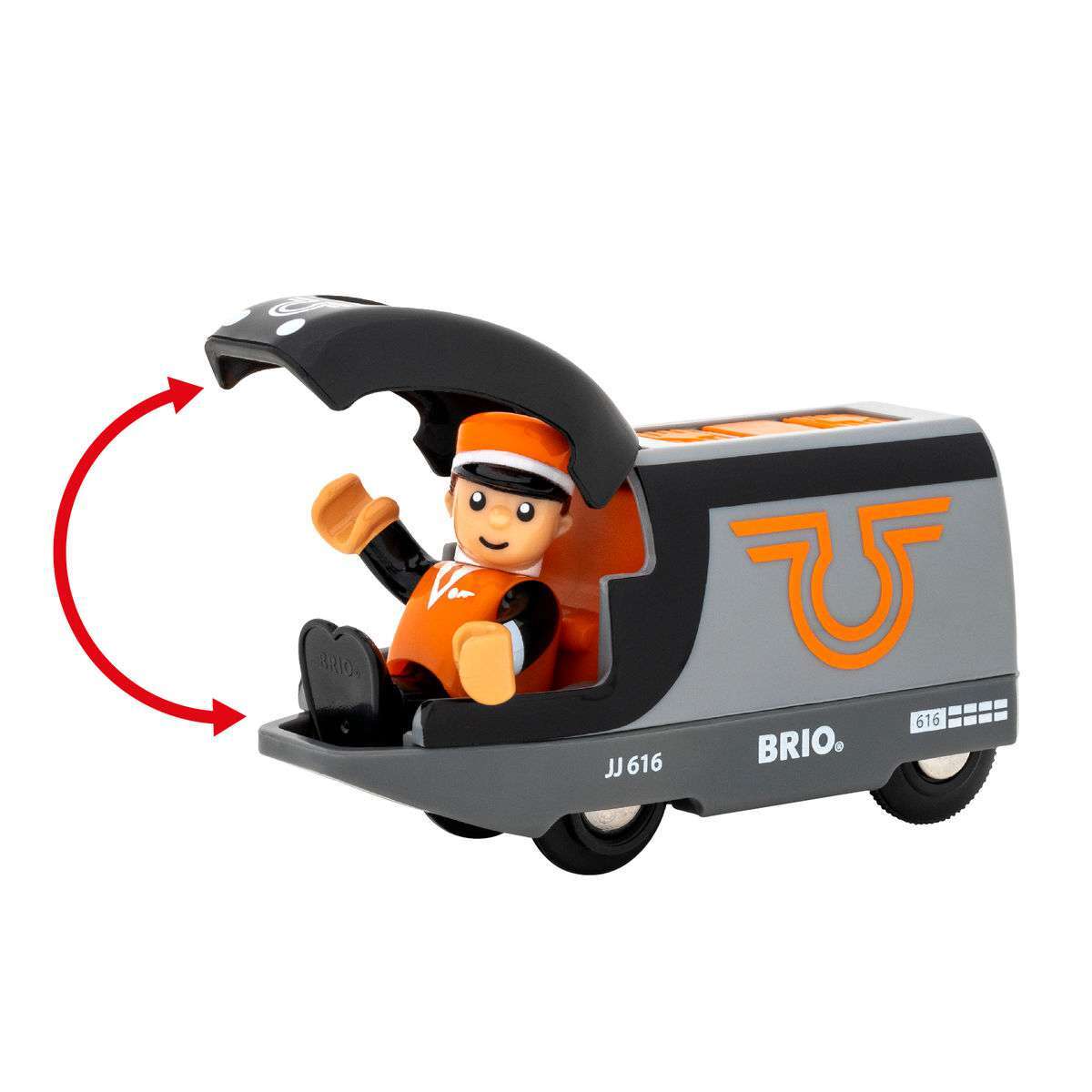 BRIO Spiel Orange-schwarzer Reisezug