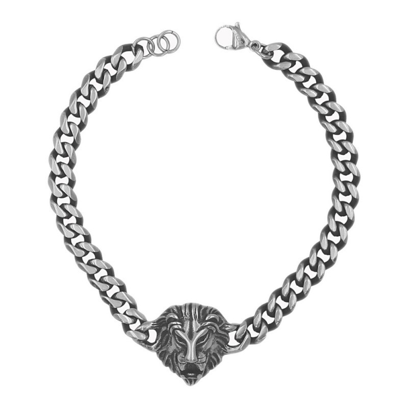 Bracelet Acier - Tête de Lion - Homme