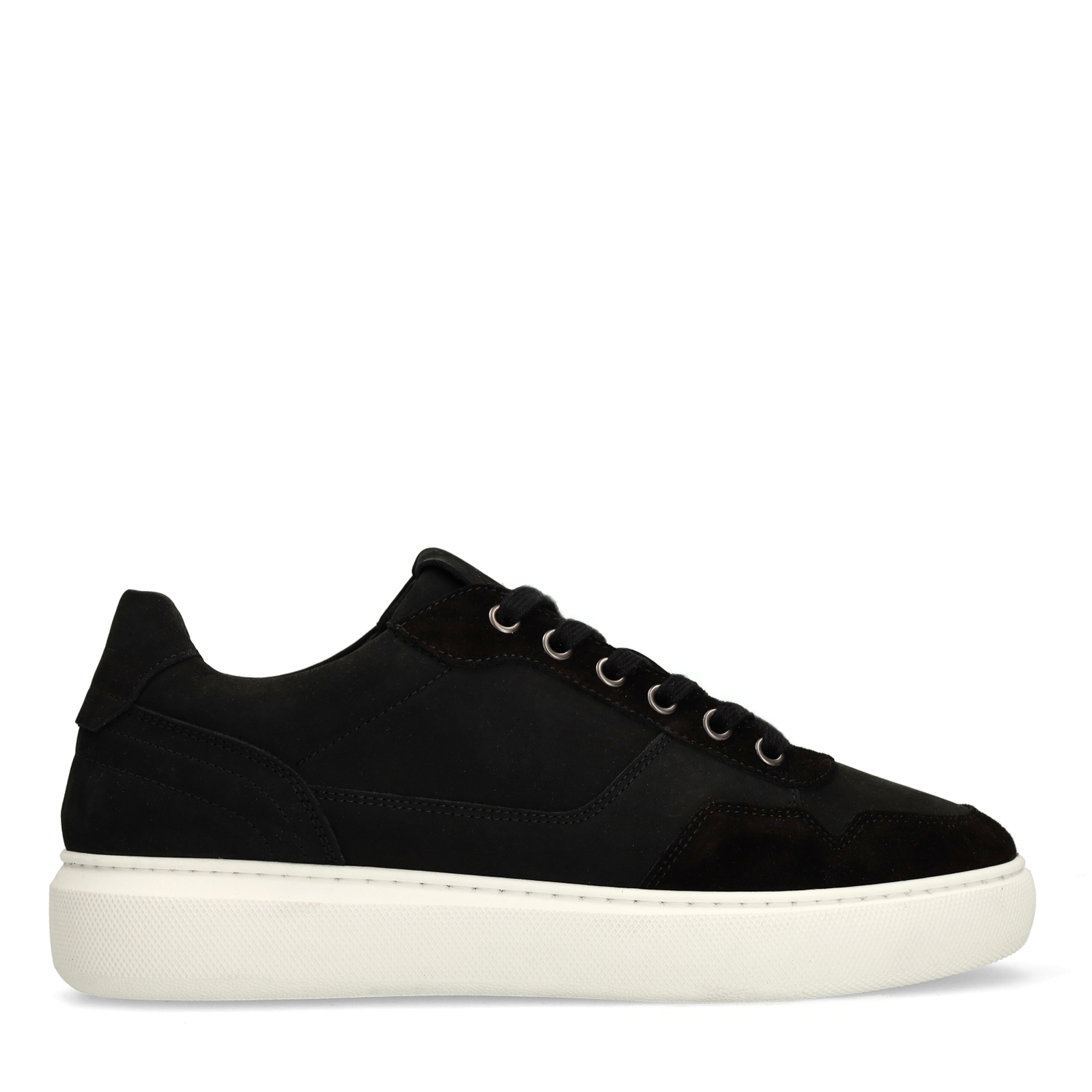 Zwarte suède sneakers