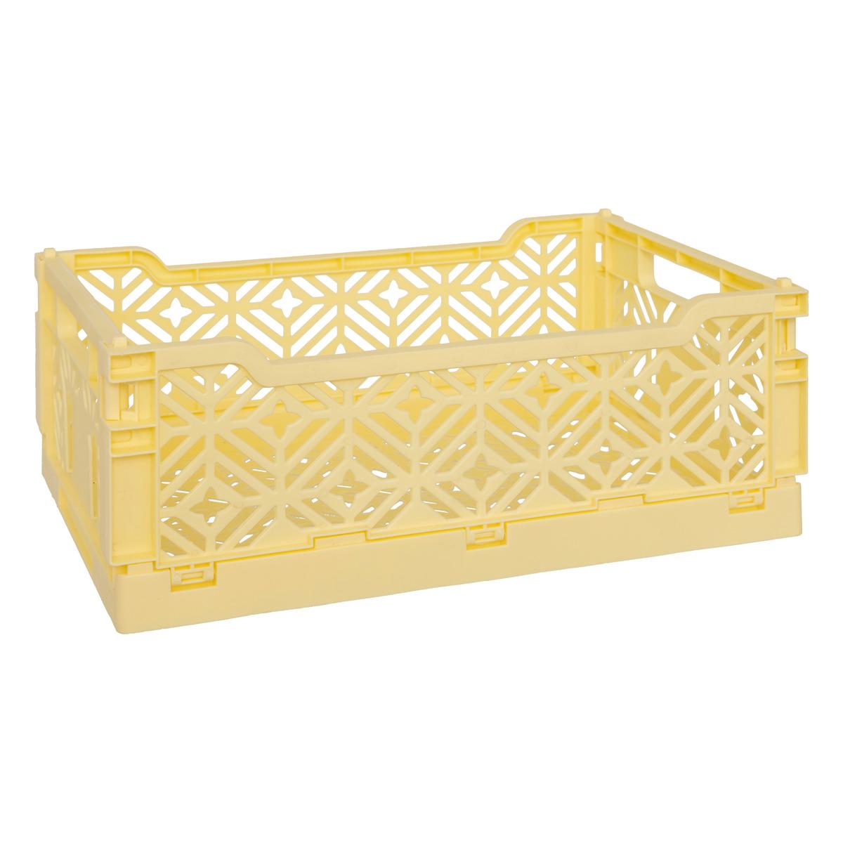 CAGETTE PLIABLE JAUNE 30X20X11.5CM