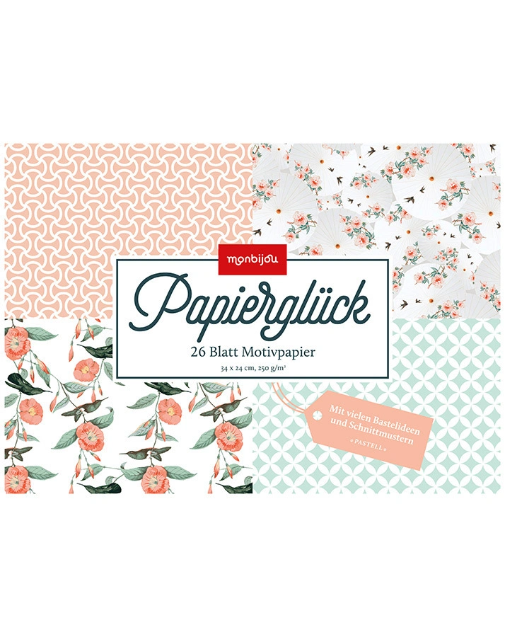 Bastelpapier PAPIERGLÜCK – PASTELL in bunt