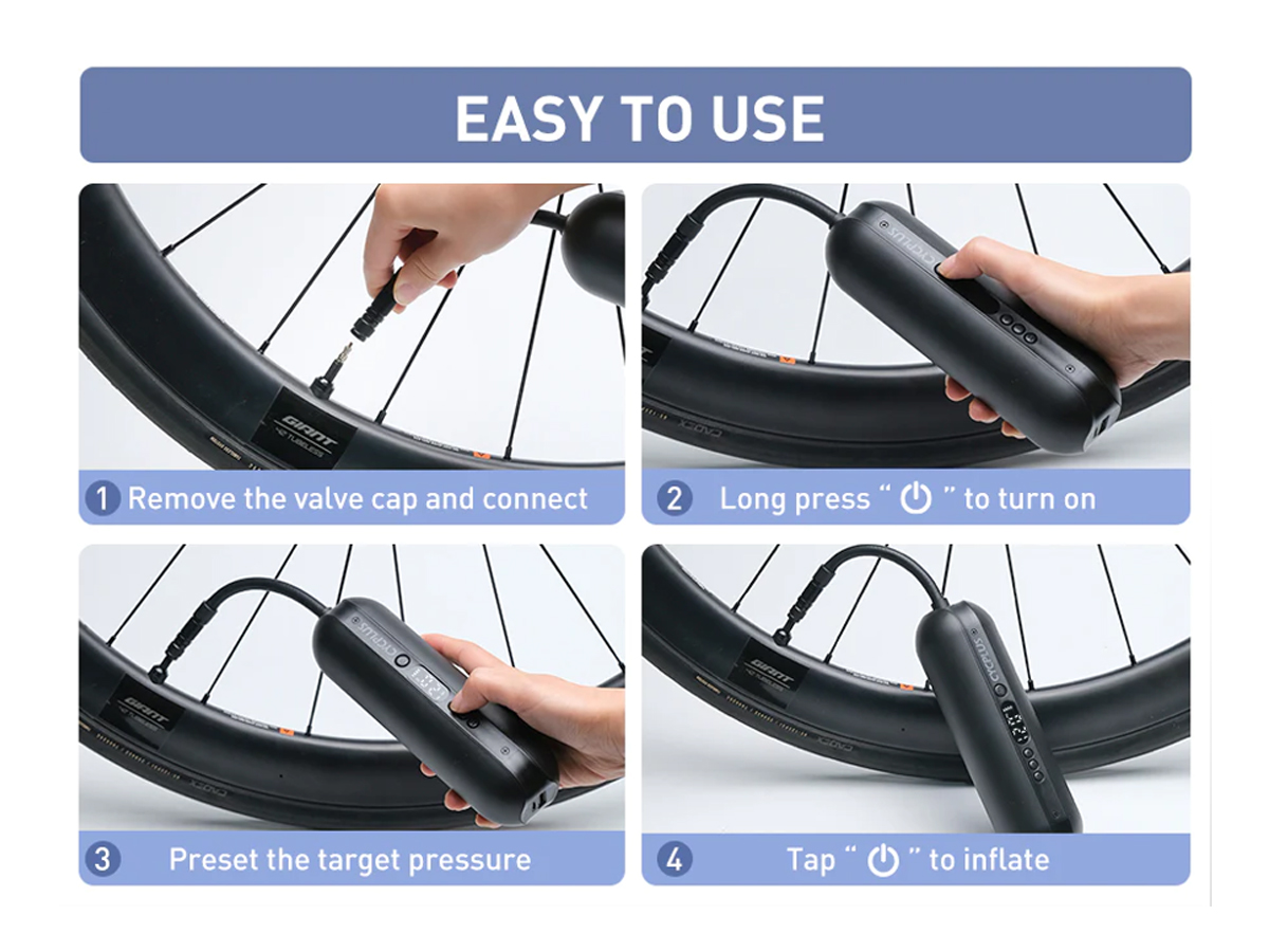 Cycplus A2 Pro elektrische fietspomp