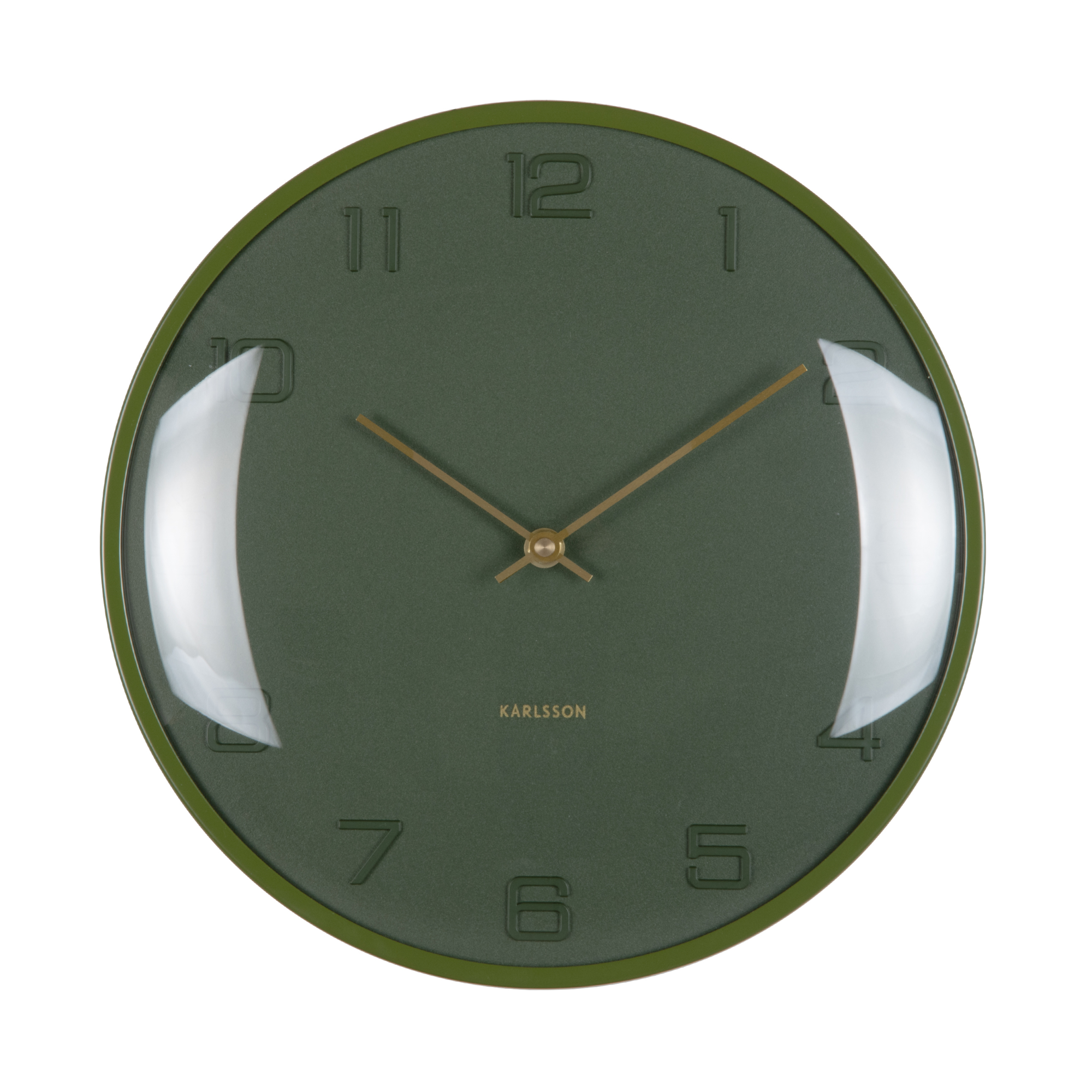 Wandklok Fuerte Dome Luxegroen