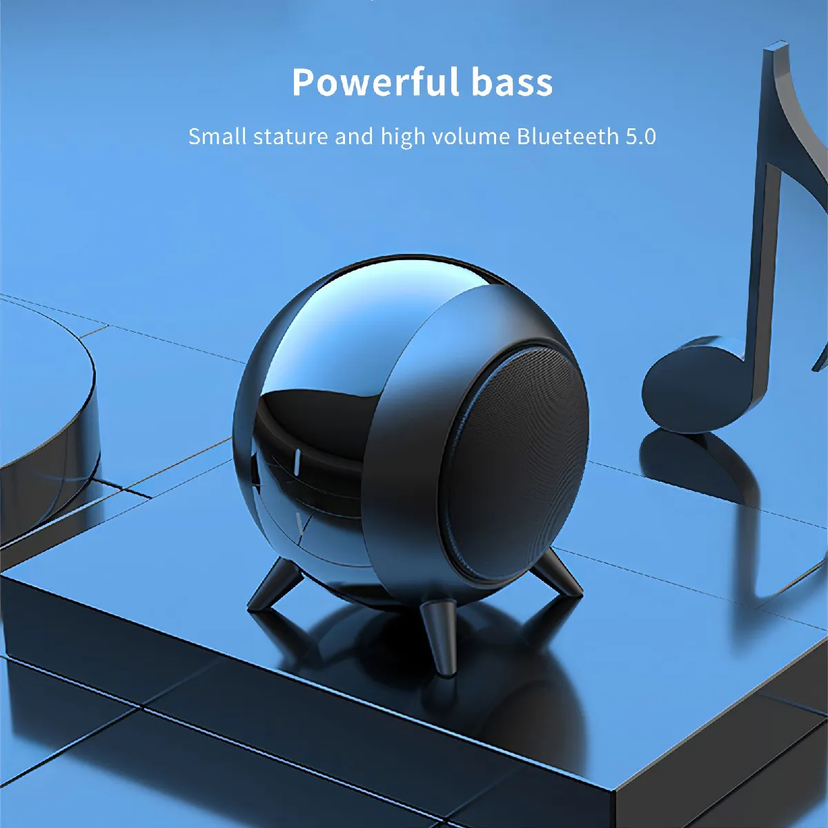 Universal Haut-parleur Bluetooth avec Subwoofer - Noir