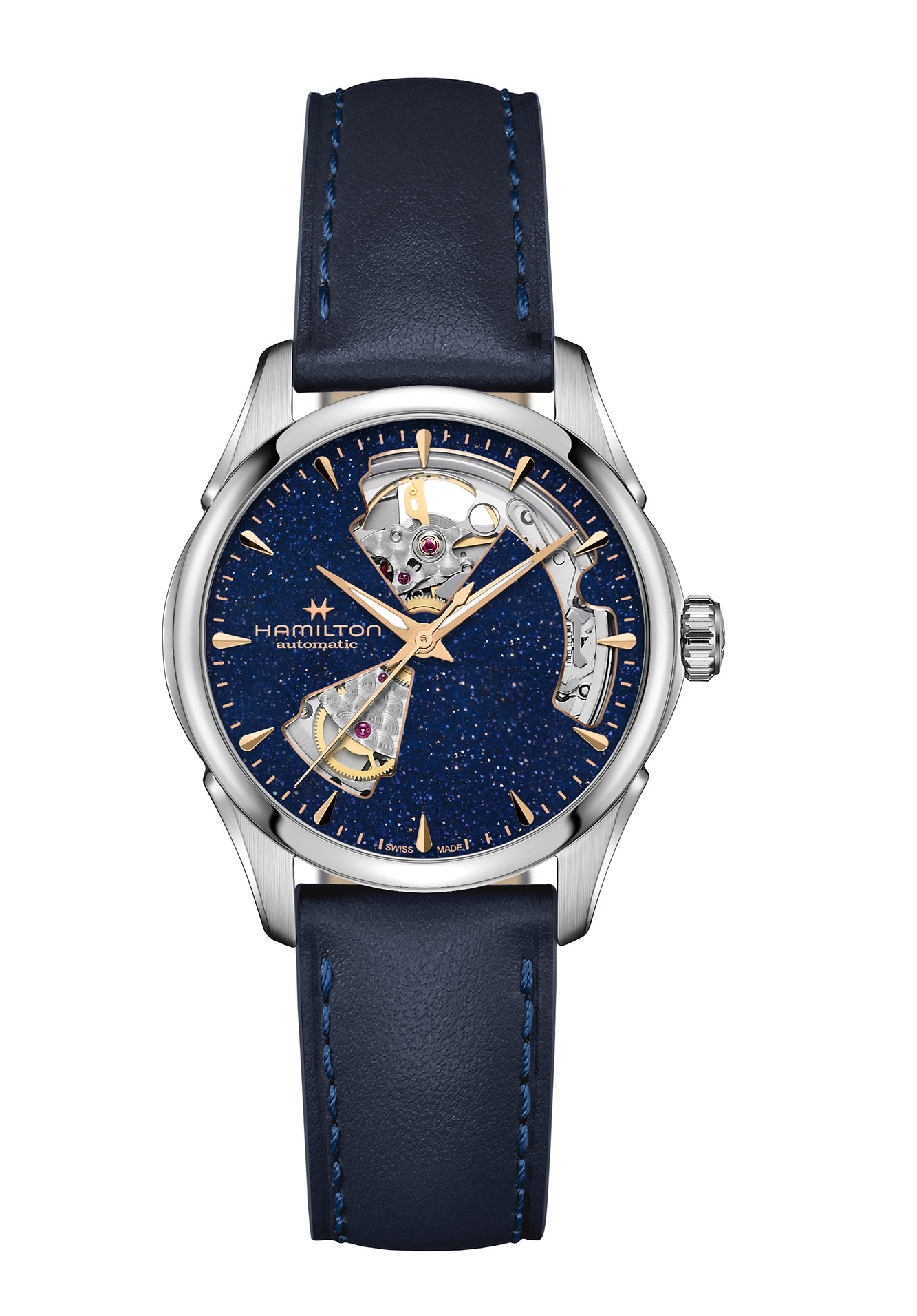 Hamilton Jazzmaster Open Heart Auto 36 mm Blau H32215642