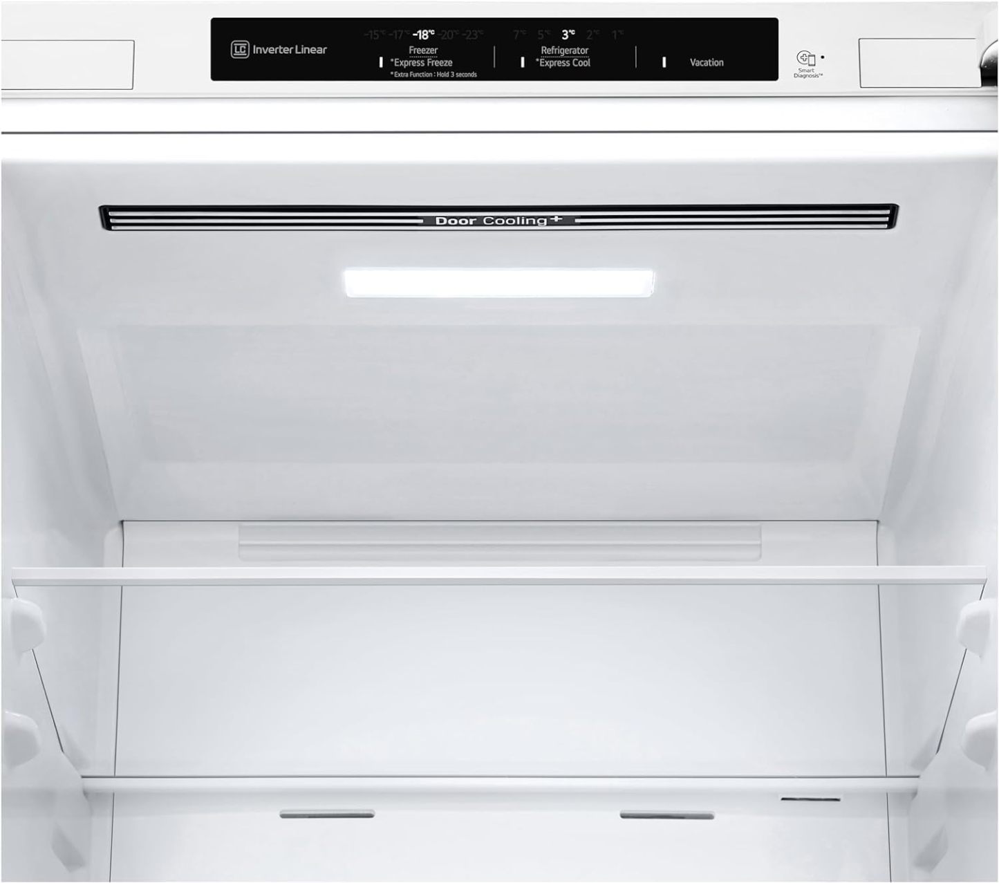 LG GBP62MCNAC Kühl-Gefrierkombi – 384 L, Energieeffizienz A, Total NoFrost, DoorCooling+, niedriger Geräuschpegel, modernes Design in Anthrazit Schwarz, 59,5 x 67,5 x 203 cm