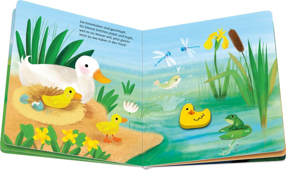 Spiel mit den Tierkindern! Mein buntes Holzpuzzle-Buch
