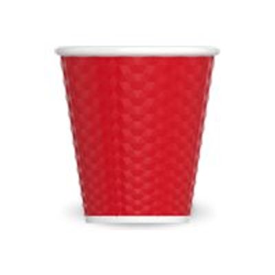 Les Artistes Timeless - Tasse en porcelaine nid d'abeille - 180 ml - rouge
