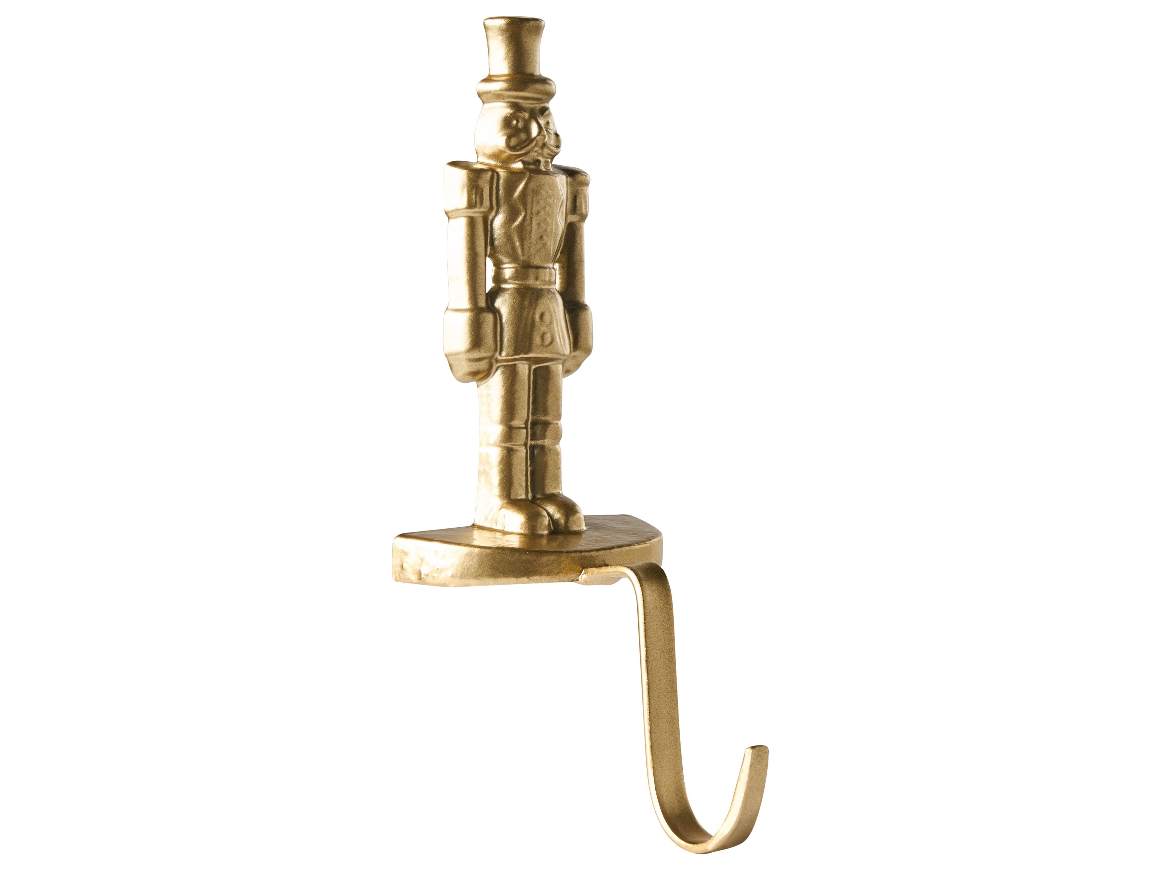 Set van 3 kerstkoushouders KAJAANI Notenkraker 21 cm Goud