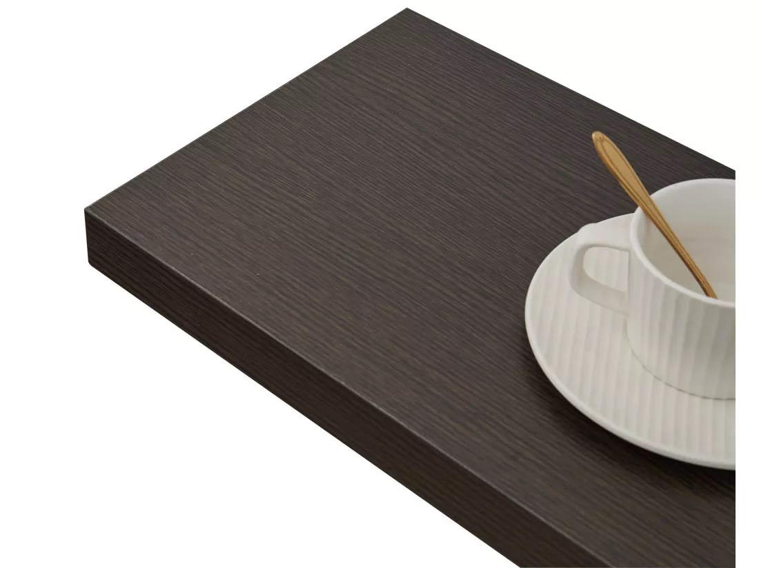 Set De 2 Etagères Bois Modernes Marron Foncé 3,8x100x25