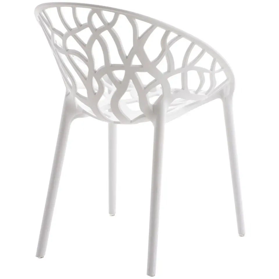 CLP Set van 2 Tuinstoel Hope Kunststof - wit