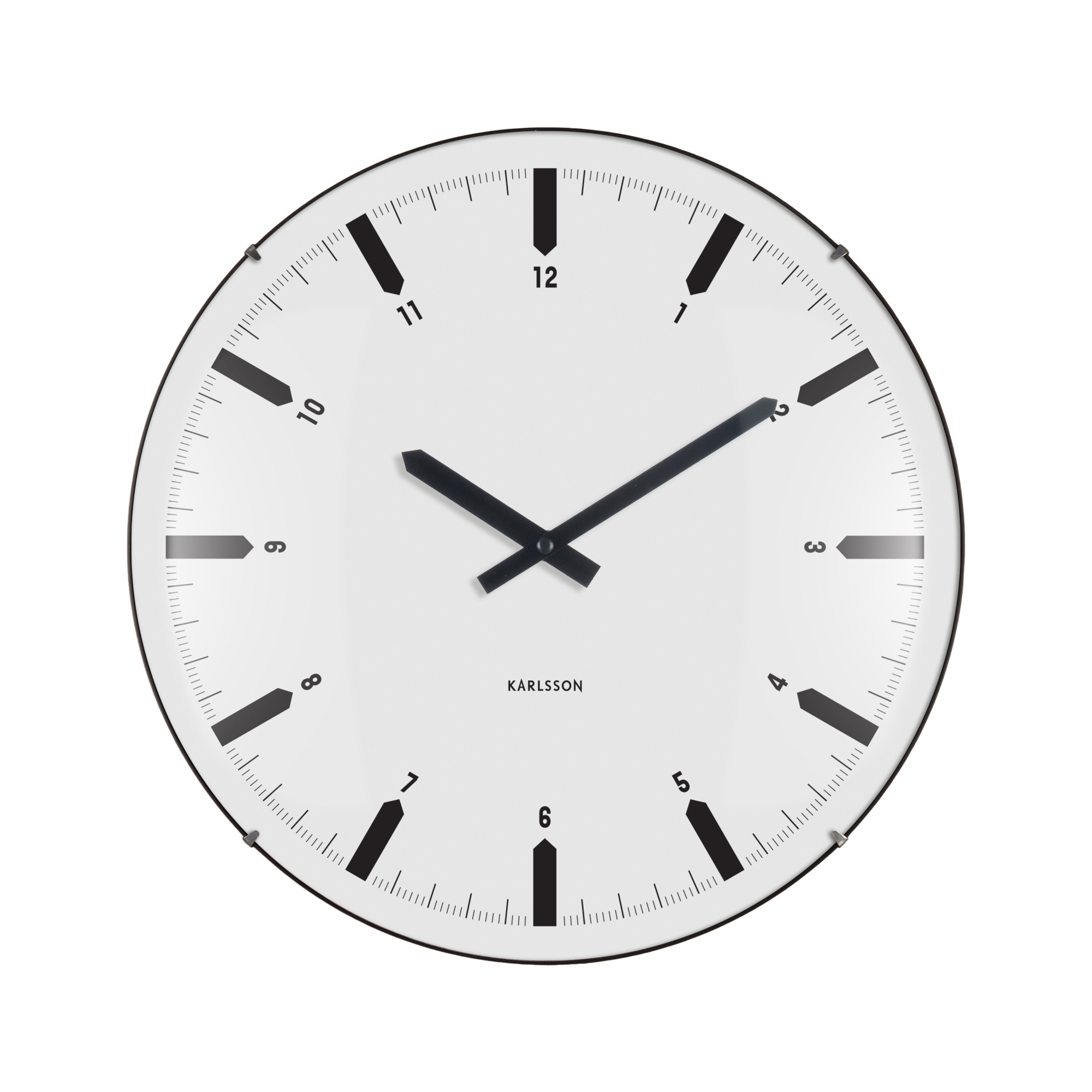 Wandklok Realista Dome Wit