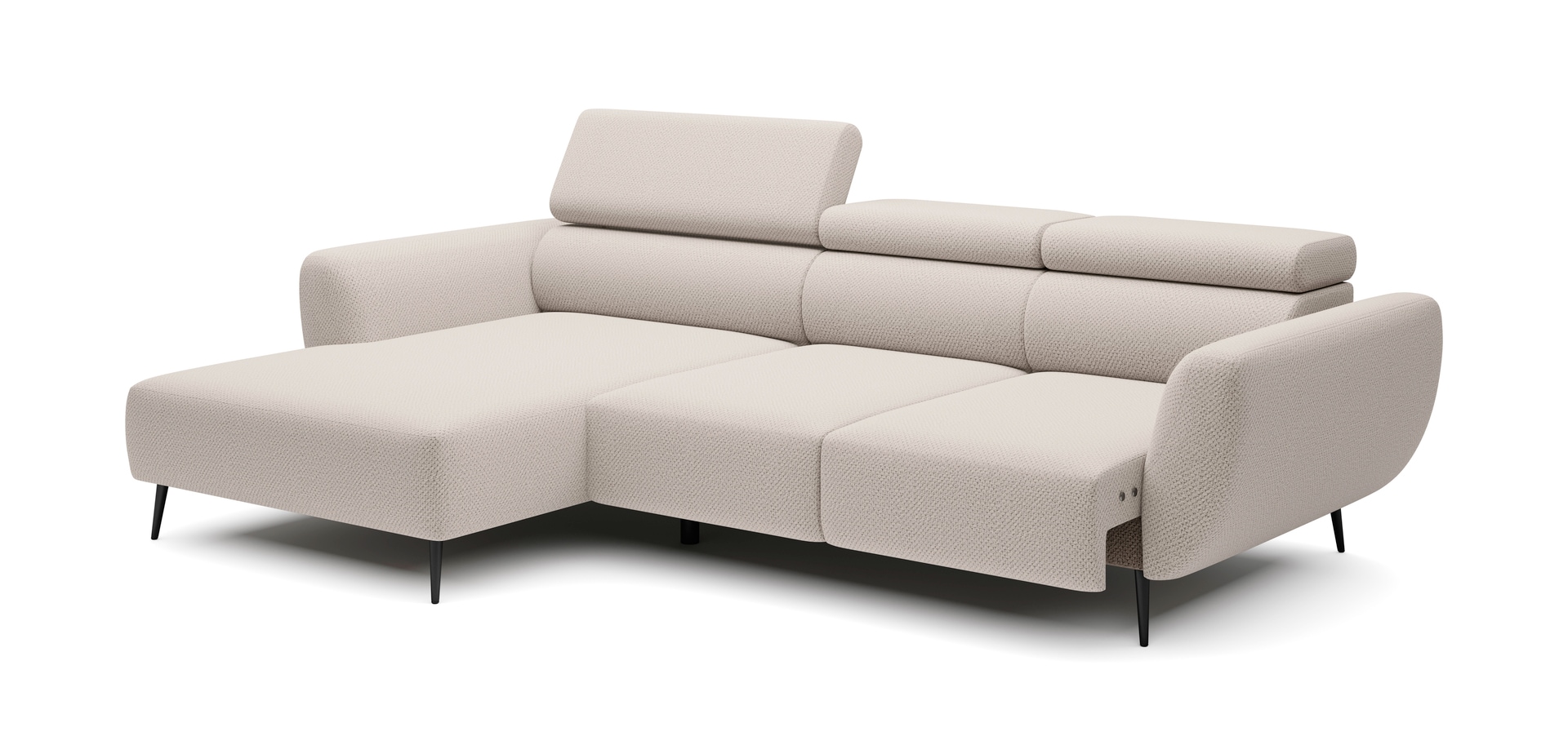 Ecksofa LUCIJA 174 x 277 cm beige