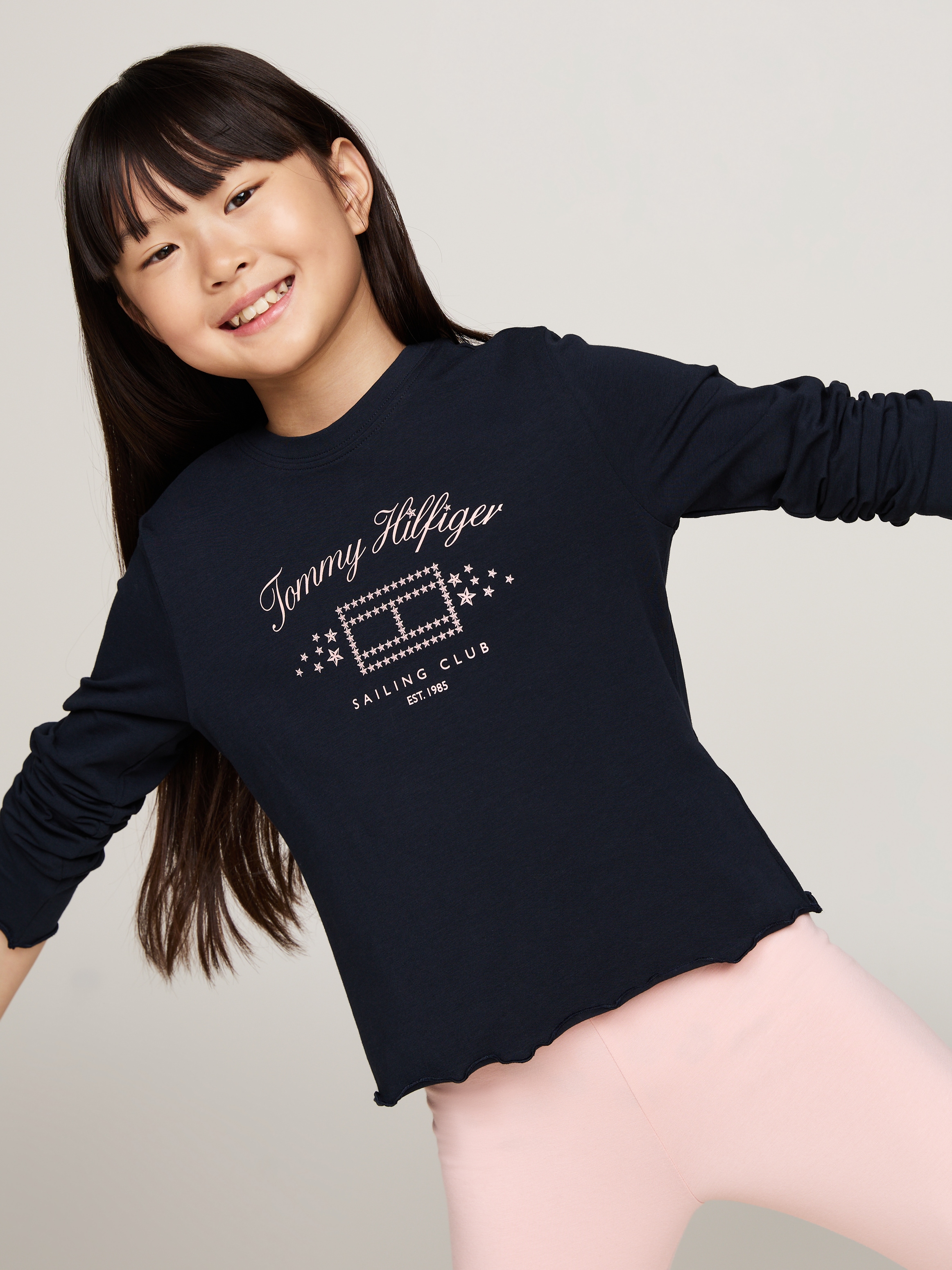 Tommy Hilfiger Underwear Pyjama »LS PJ LEGGING SET« Set, 2 Stk. tlg., mit Babylock-Saum