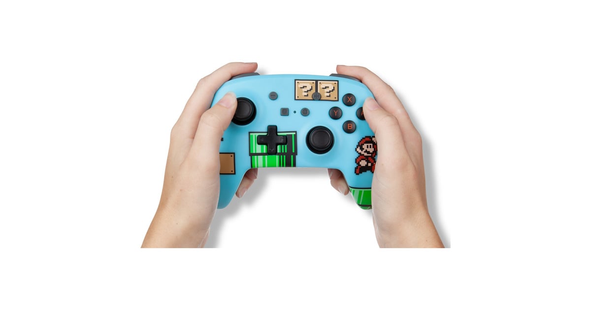 PowerAEnhanced Wireless Controller for Nintendo Switch - SMB3  (Blauw)