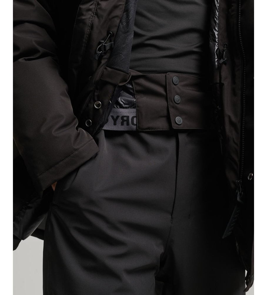 Casaco parka de penas Superdry Everest para neve, preto