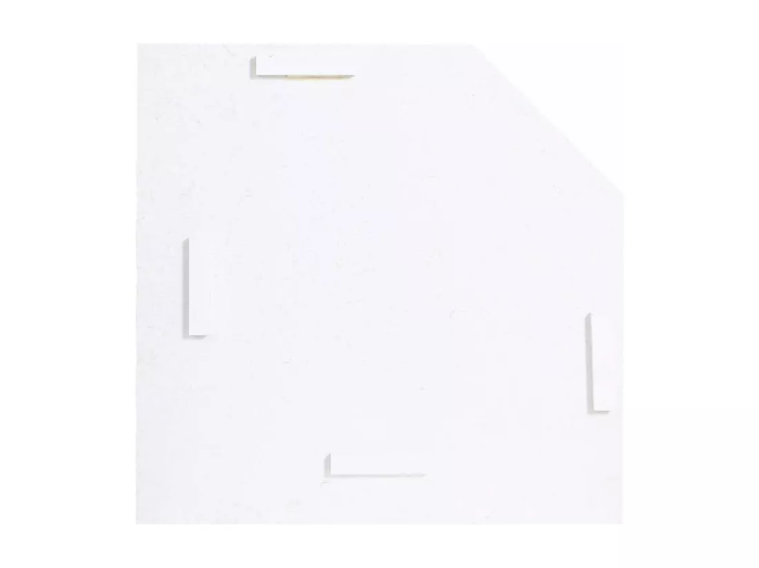 Plan de travail meuble bas d'angle Pierre Blanc - Harmonie Interior's