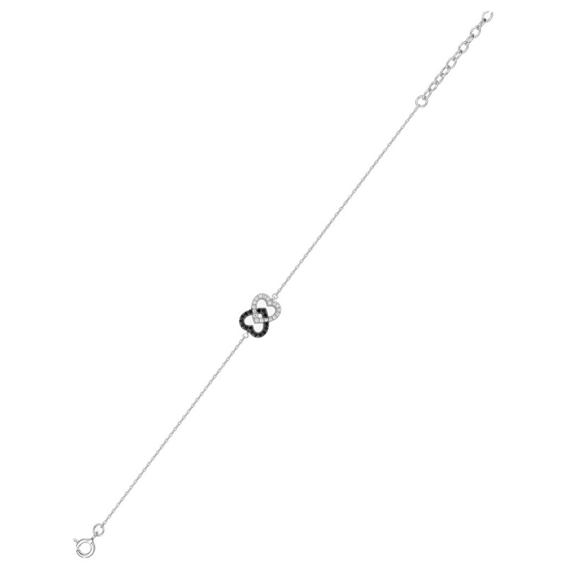 Bracelet Femme - Oxyde de zirconium - Argent 925 - Longueur : 18 cm