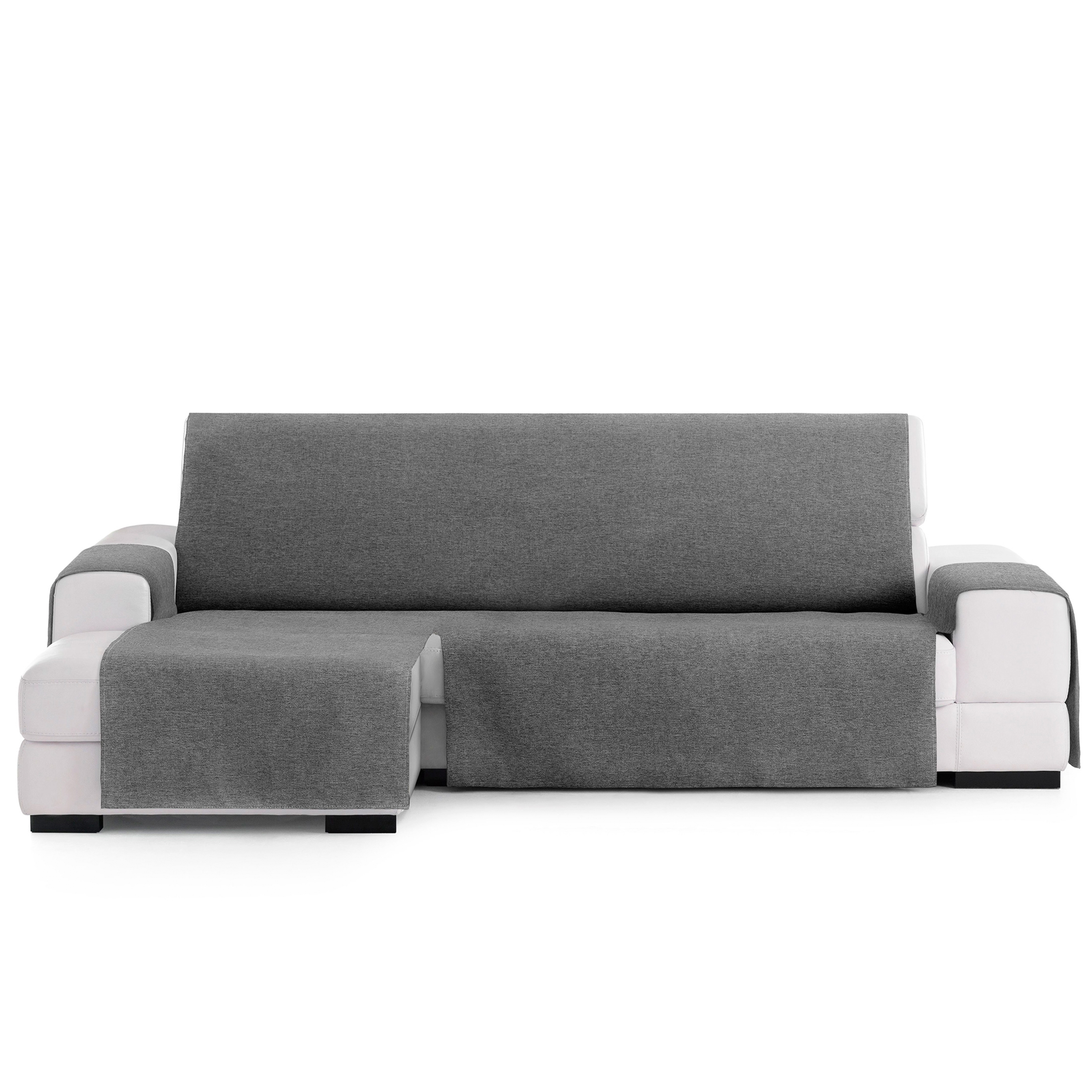 Capa protetora Vipalia para chaise longue esquerda, modelo Brisa 240, cinza escuro.