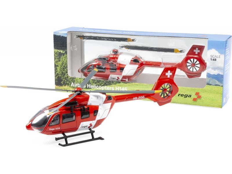 ACE Toy Airbus Helicopters H145 Rega 1:48 Metallmodell im Massstab 1 : 48