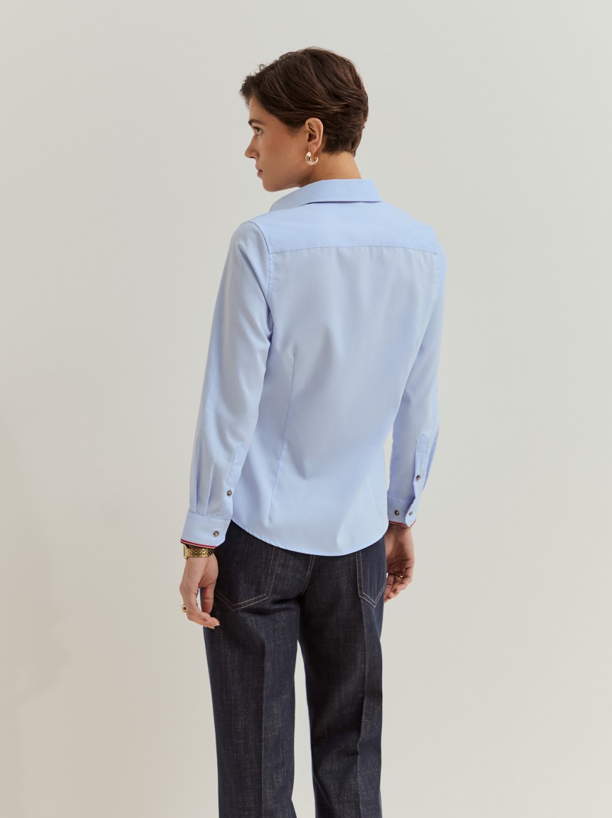 Camisa regular fit em algodão